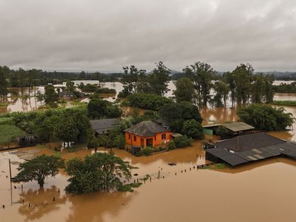Área inundada em Capela de Santana, Rio Grande do Sul. Veja o que se sabe sobre as inundações no Rio Grande do Sul